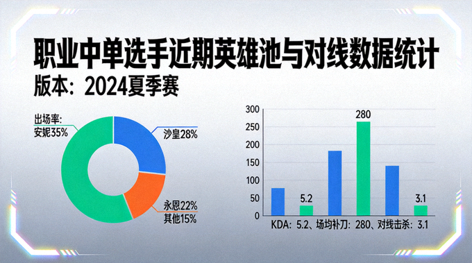 职业中单选手近期英雄池与对线数据统计封面图